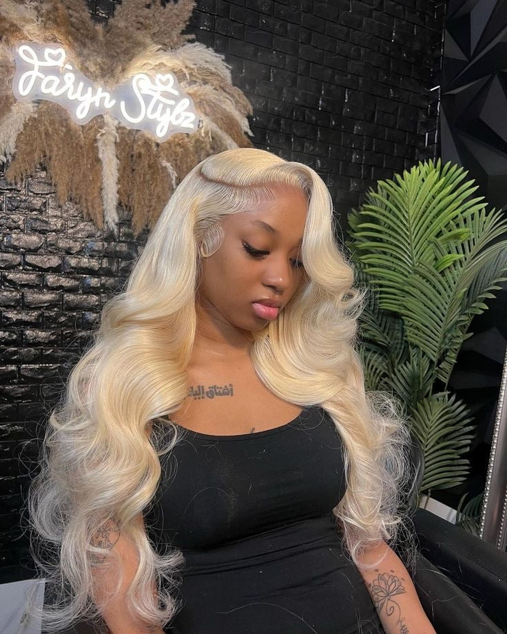 613 Blonde lace front wig