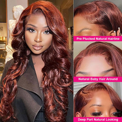 Reddish Brown Lace Front Wig